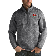 Tampa Bay Buccaneers Antigua Fortune Big & Tall Quarter-Zip Pullover Jacket - Charcoal sale