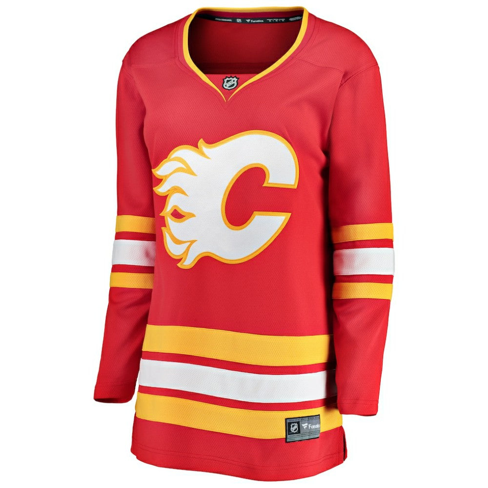 Calgary Flames Fanatics Women's Home Breakaway Jersey - Red Jerseys