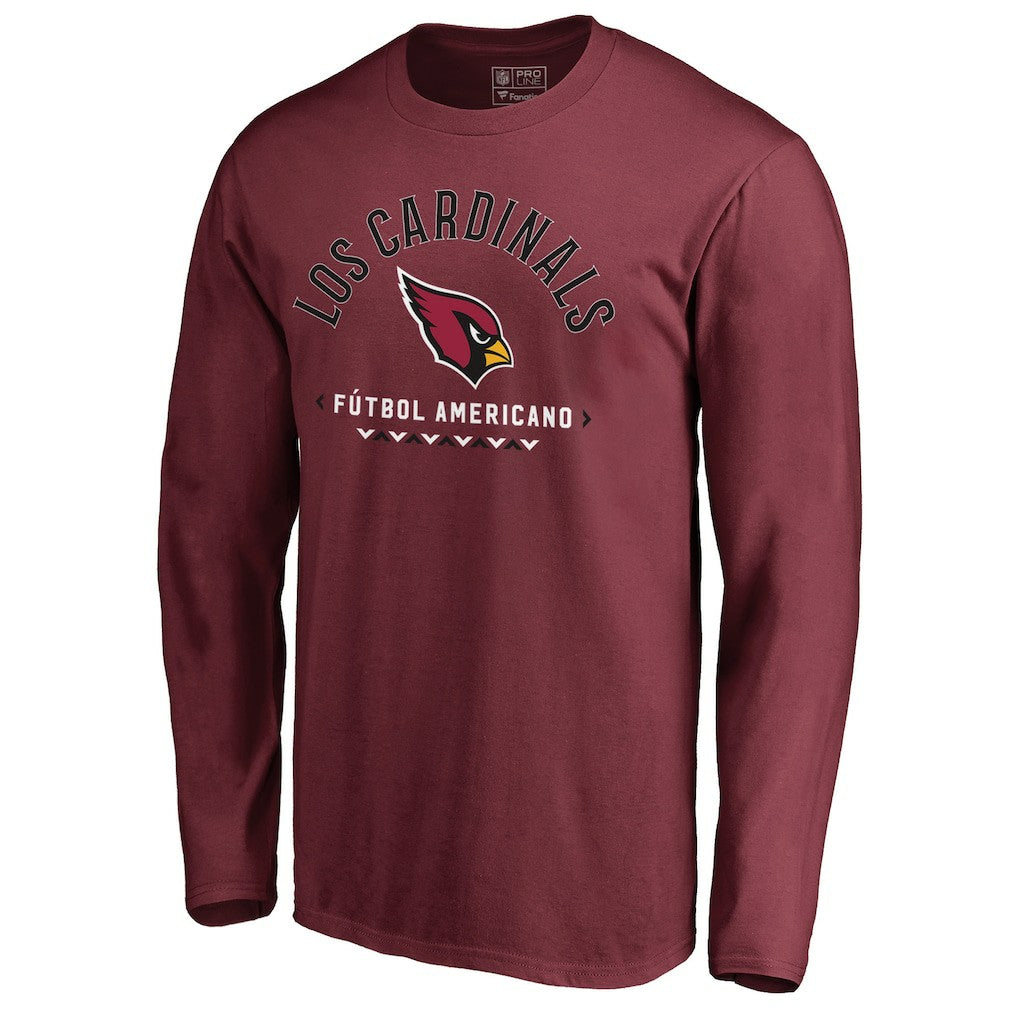 Arizona Cardinals Futbol Americano Long Sleeve T-Shirt - Cardinal outlet