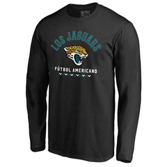 Jacksonville Jaguars Futbol Americano Long Sleeve T-Shirt - Black for sale