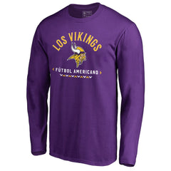 Minnesota Vikings Futbol Americano Long Sleeve T-Shirt - Purple sale