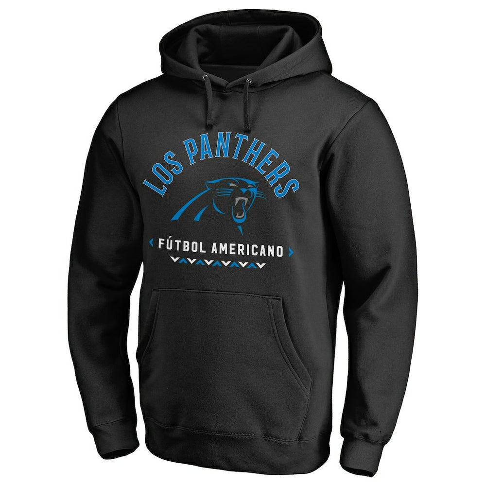 Carolina Panthers Futbol Americano Pullover Hoodie - Black on sale
