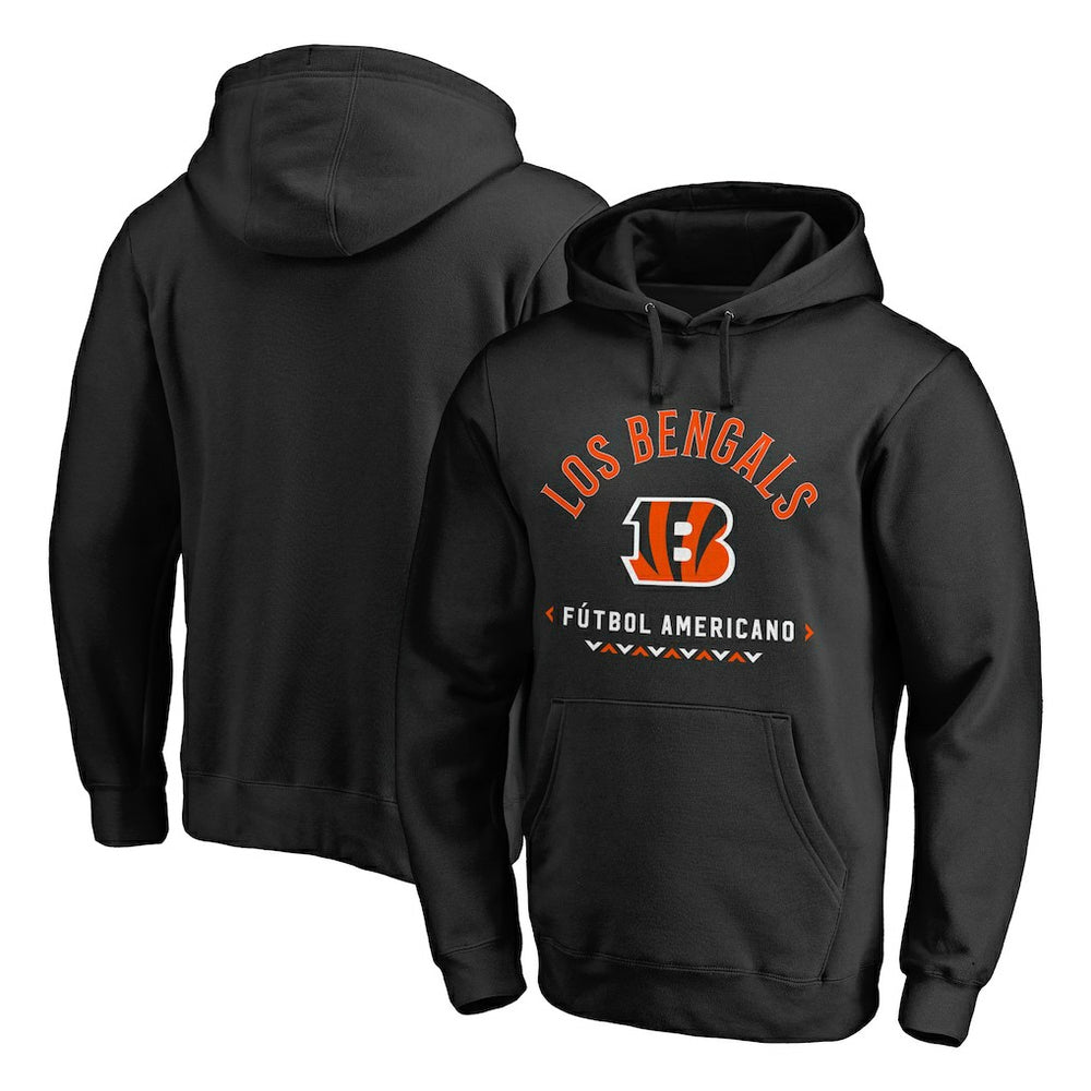 Cincinnati Bengals Futbol Americano Pullover Hoodie - Black sale