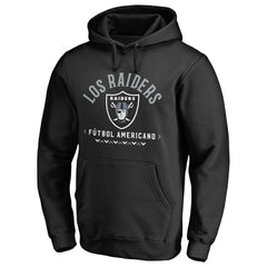 Las Vegas Raiders Futbol Americano Pullover Hoodie - Black on sale