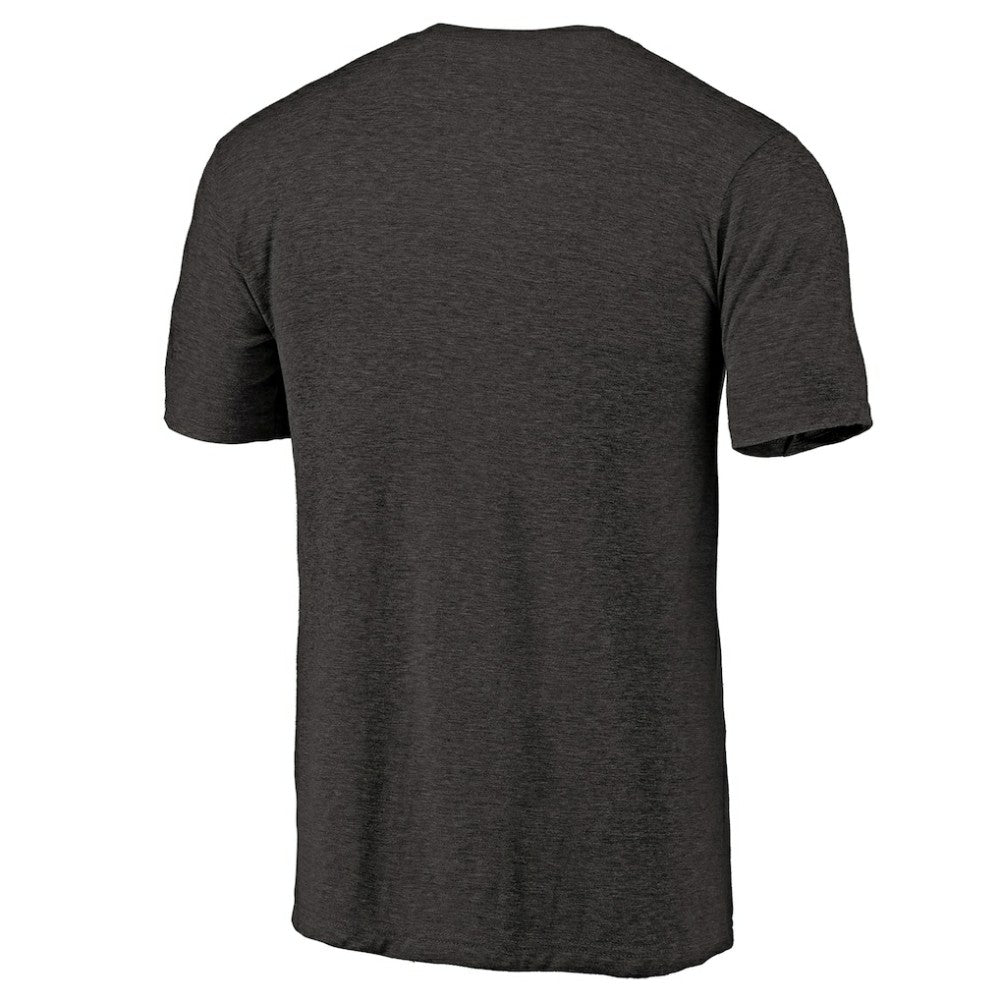 Philadelphia Flyers Primary Logo Left Chest Distressed Tri-Blend T-Shirt - Black T-shirts