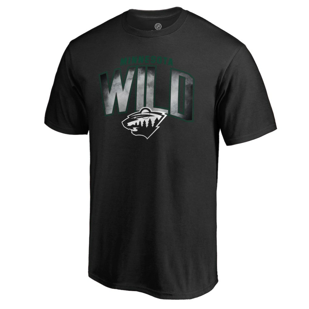 Minnesota Wild Arch Smoke T-Shirt - Black T-shirts