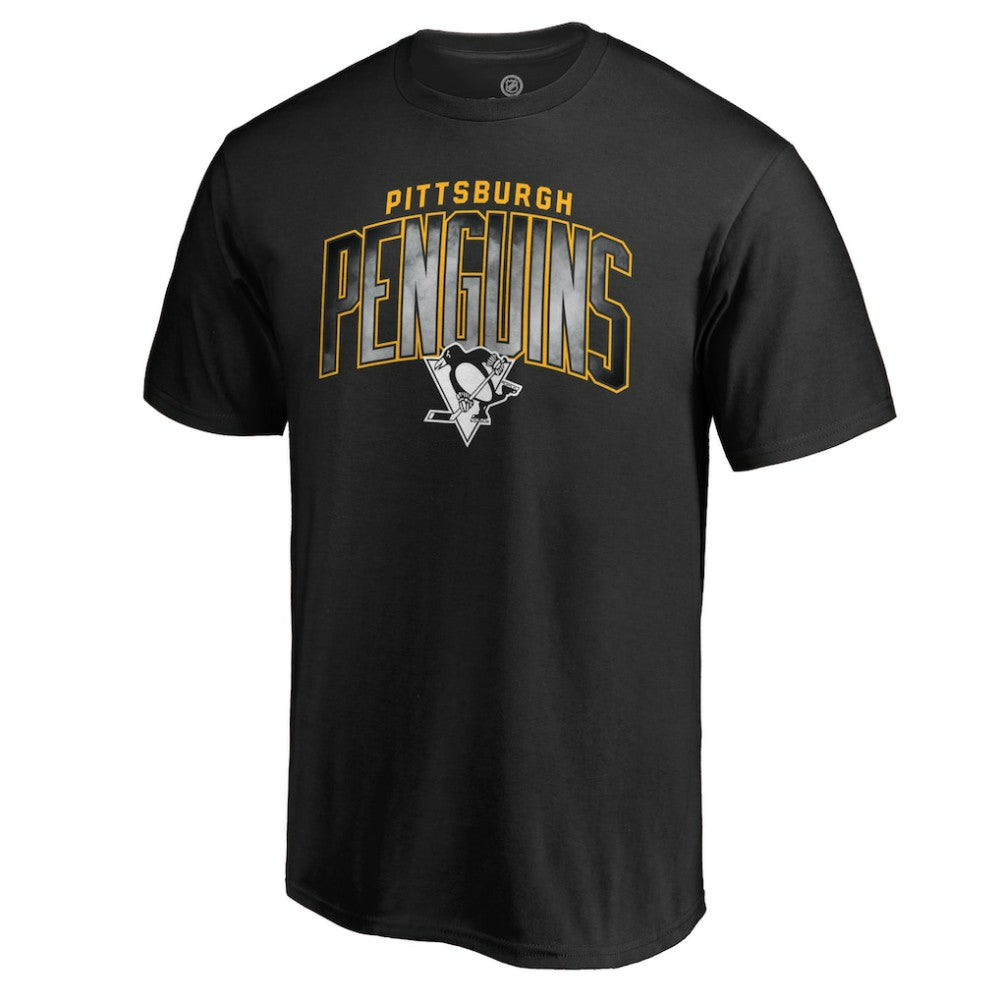 Pittsburgh Penguins Arch Smoke T-Shirt - Black T-shirts