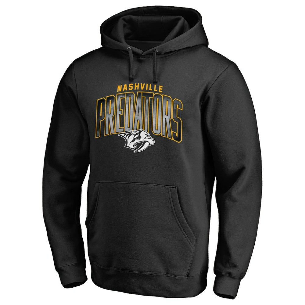 Nashville Predators Arch Smoke Pullover Hoodie - Black Hoodies