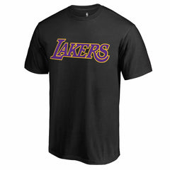 LeBron James Los Angeles Lakers Sidesweep Name & Number T-Shirt - Black on sale