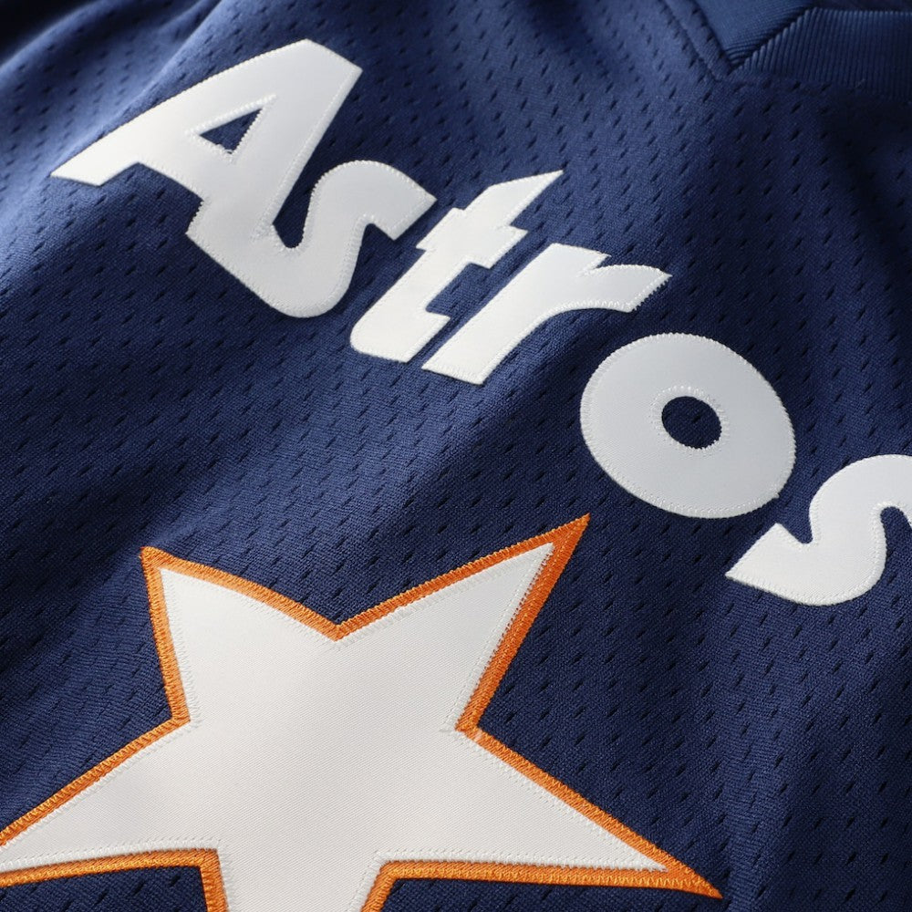 Nolan Ryan Houston Astros Cooperstown Collection Big & Tall Mesh Batting Practice Jersey Navy