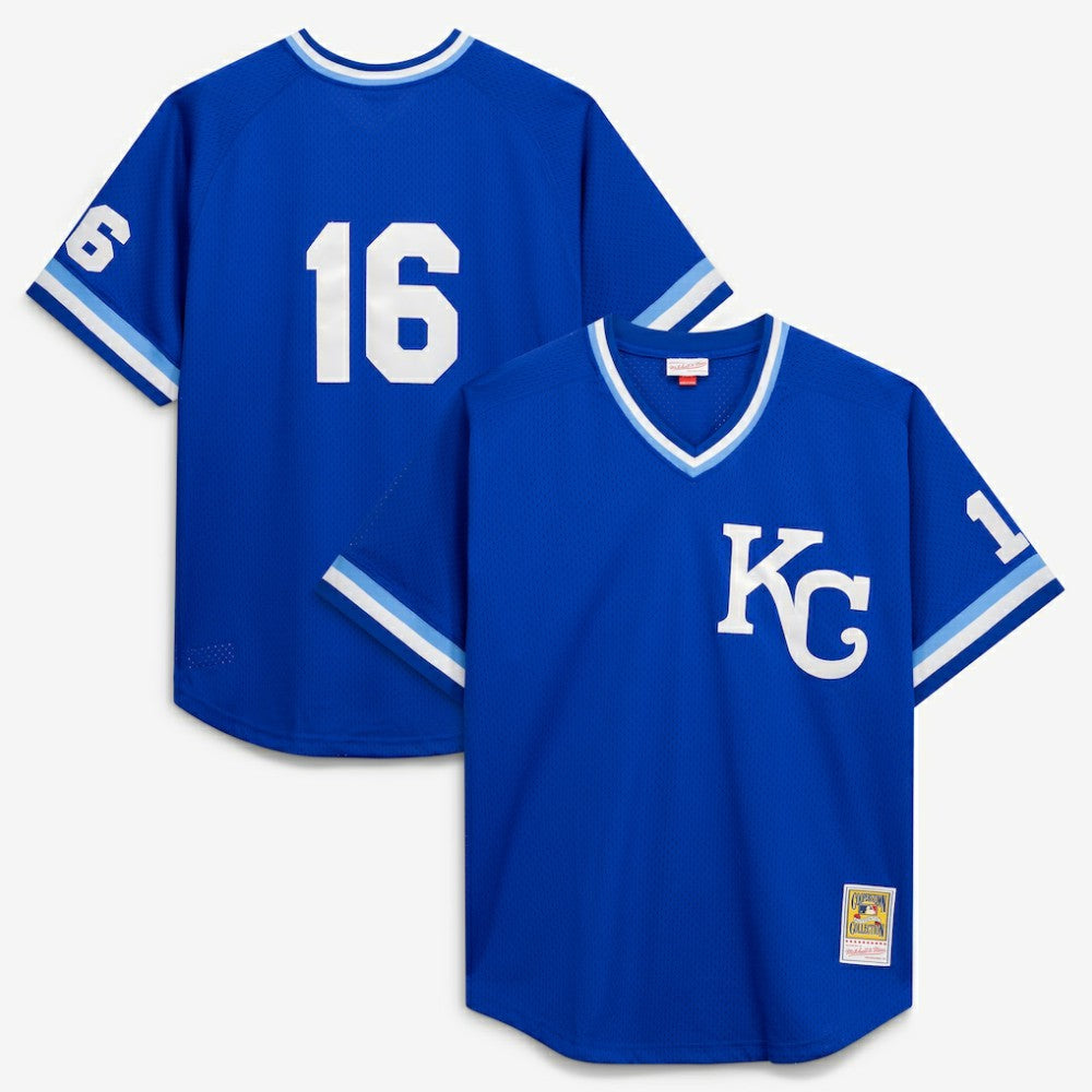 Bo Jackson Kansas City Royals Cooperstown Collection Big & Tall Mesh Batting Practice Jersey Royal