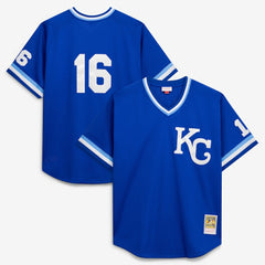 Bo Jackson Kansas City Royals Cooperstown Collection Big & Tall Mesh Batting Practice Jersey Royal