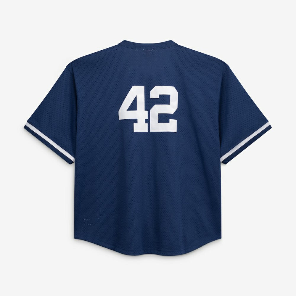 Mariano Rivera New York Yankees Mitchell & Ness Cooperstown Collection Big & Tall Mesh Batting Practice Jersey Navy