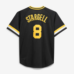 Willie Stargell Pittsburgh Pirates Cooperstown Collection Big & Tall Mesh Batting Practice Jersey Black