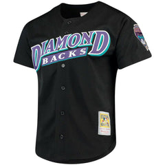 Randy Johnson Arizona Diamondbacks Big & Tall Cooperstown Mesh Batting Practice Jersey Black