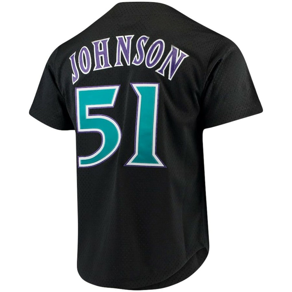 Randy Johnson Arizona Diamondbacks Big & Tall Cooperstown Mesh Batting Practice Jersey Black
