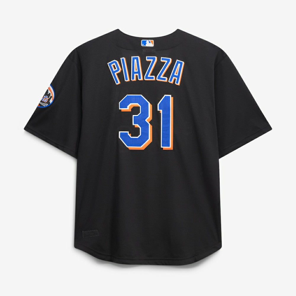 Mike Piazza New York Mets Big & Tall Cooperstown Mesh Batting Practice Jersey Black