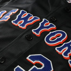 Mike Piazza New York Mets Big & Tall Cooperstown Mesh Batting Practice Jersey Black