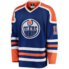 Mark Messier Edmonton Oilers Fanatics Premier Breakaway Retired Player Jersey - Blue Jerseys
