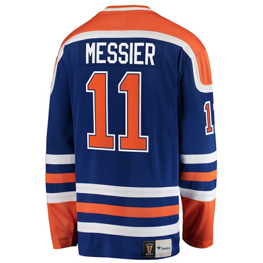 Mark Messier Edmonton Oilers Fanatics Premier Breakaway Retired Player Jersey - Blue Jerseys