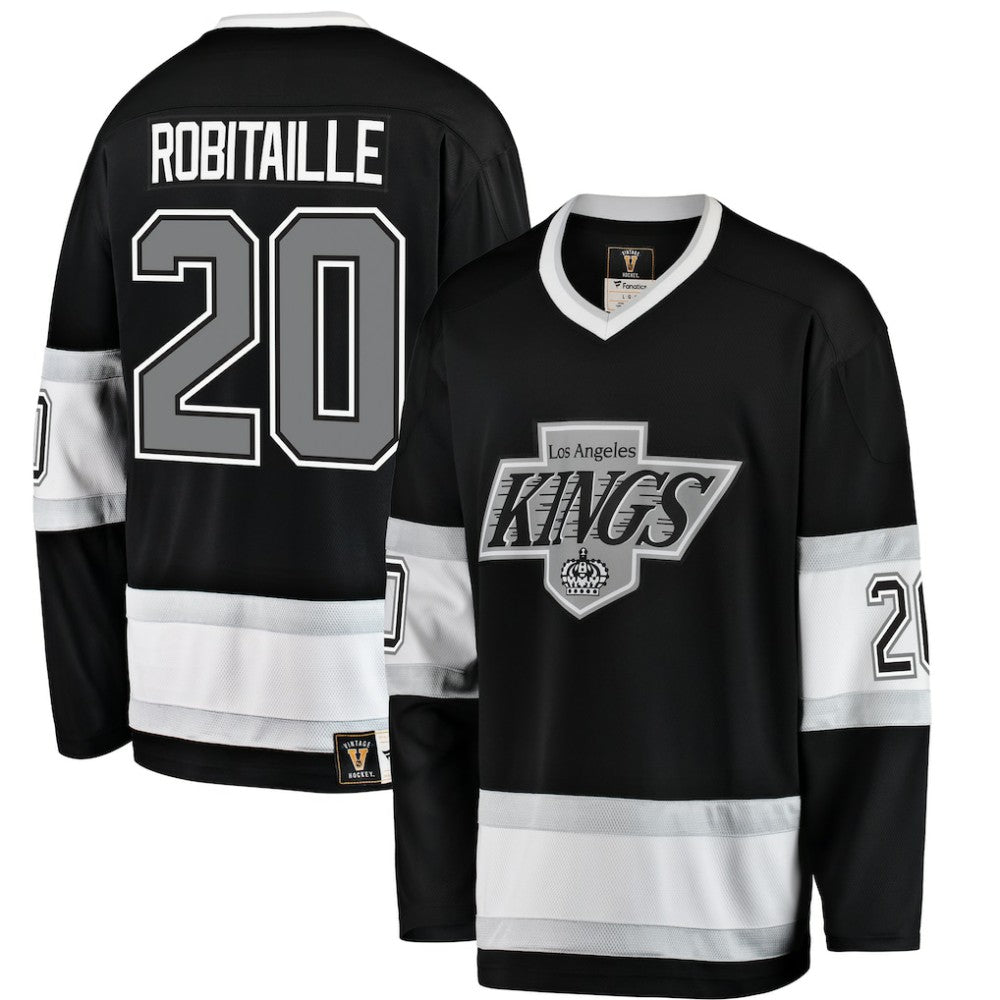 Luc Robitaille Los Angeles Kings Fanatics Premier Breakaway Retired Player Jersey - Black Jerseys