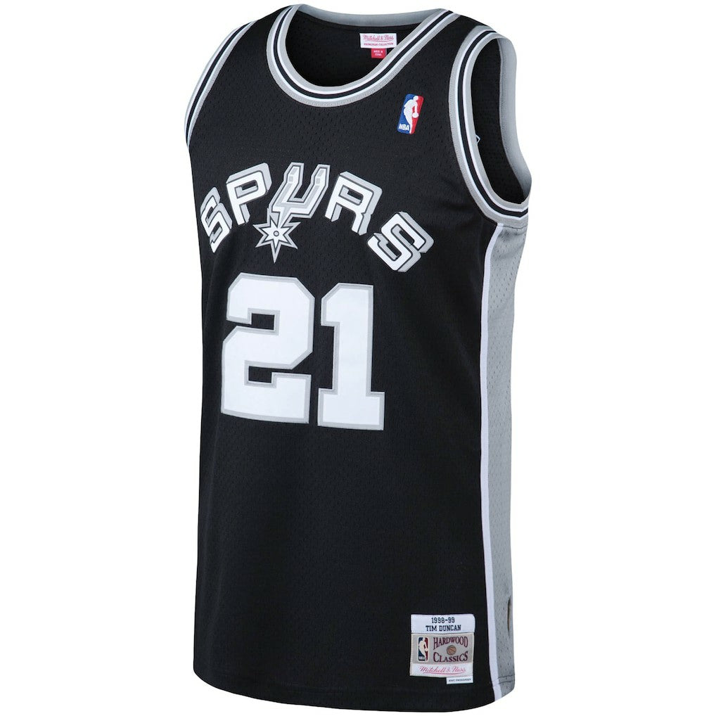 Tim Duncan San Antonio Spurs 1998/99 Big & Tall Hardwood Classics Swingman Jersey - Black online