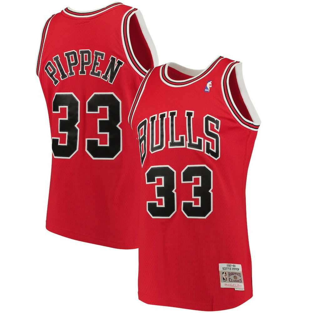 Scottie Pippen Chicago Bulls 1997/98 Big & Tall Hardwood Classics Swingman Jersey sale - Red discount