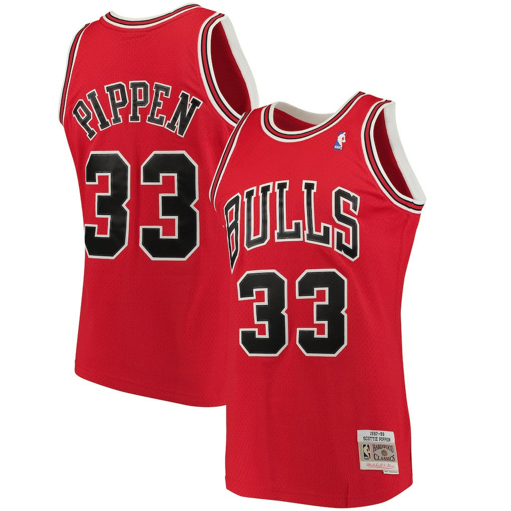 Scottie Pippen Chicago Bulls 1997/98 Big & Tall Hardwood Classics Swingman Jersey sale - Red discount