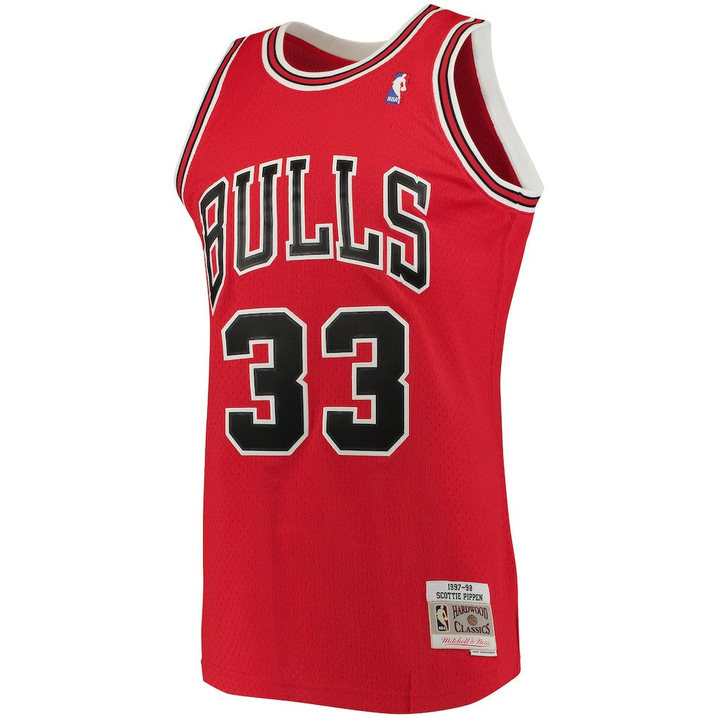 Scottie Pippen Chicago Bulls 1997/98 Big & Tall Hardwood Classics Swingman Jersey sale - Red discount