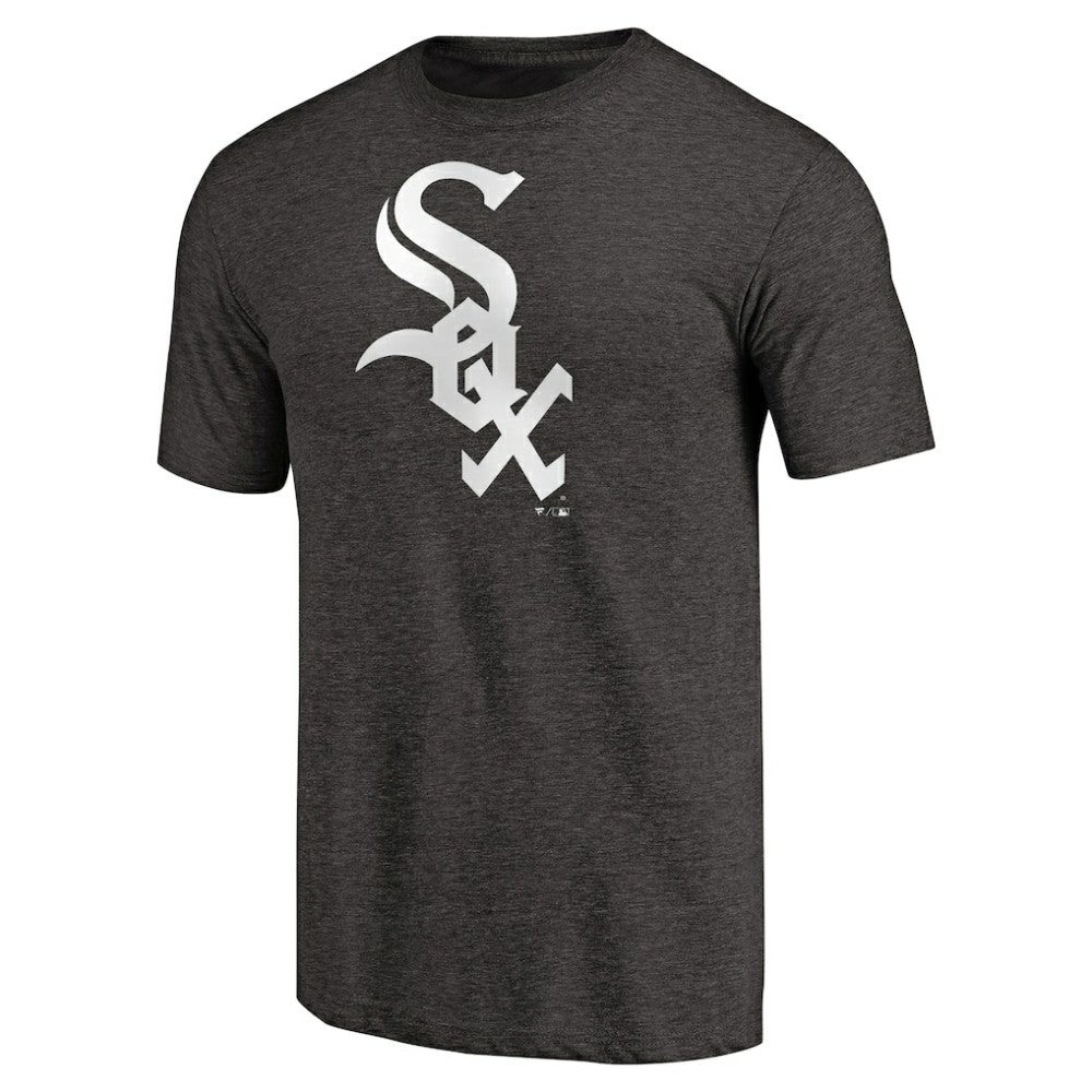 Chicago White Sox Team Wordmark Tri-Blend T-Shirt Black