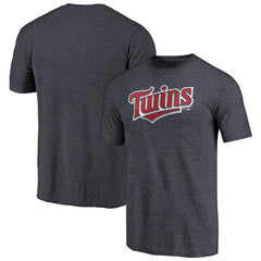 Minnesota Twins Team Wordmark Tri-Blend T-Shirt Navy
