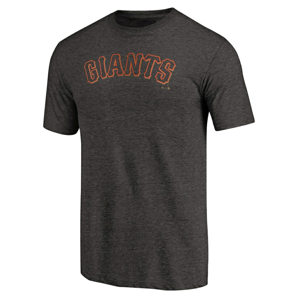 San Francisco Giants Team Wordmark Tri-Blend T-Shirt Black