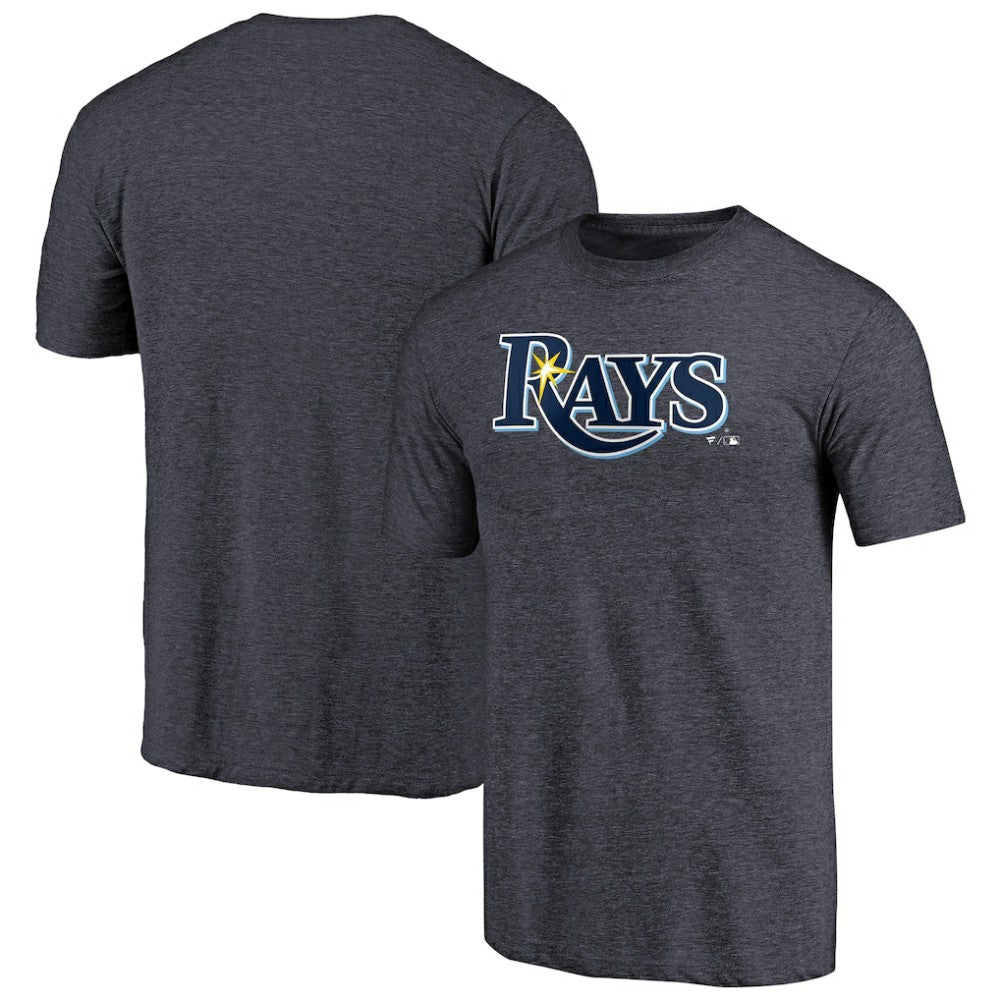 Tampa Bay Rays Team Wordmark Tri-Blend T-Shirt Navy