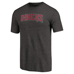 Arizona Diamondbacks Team Wordmark Tri-Blend T-Shirt Black