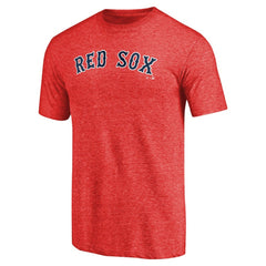 Boston Red Sox Team Wordmark Tri-Blend T-Shirt Red