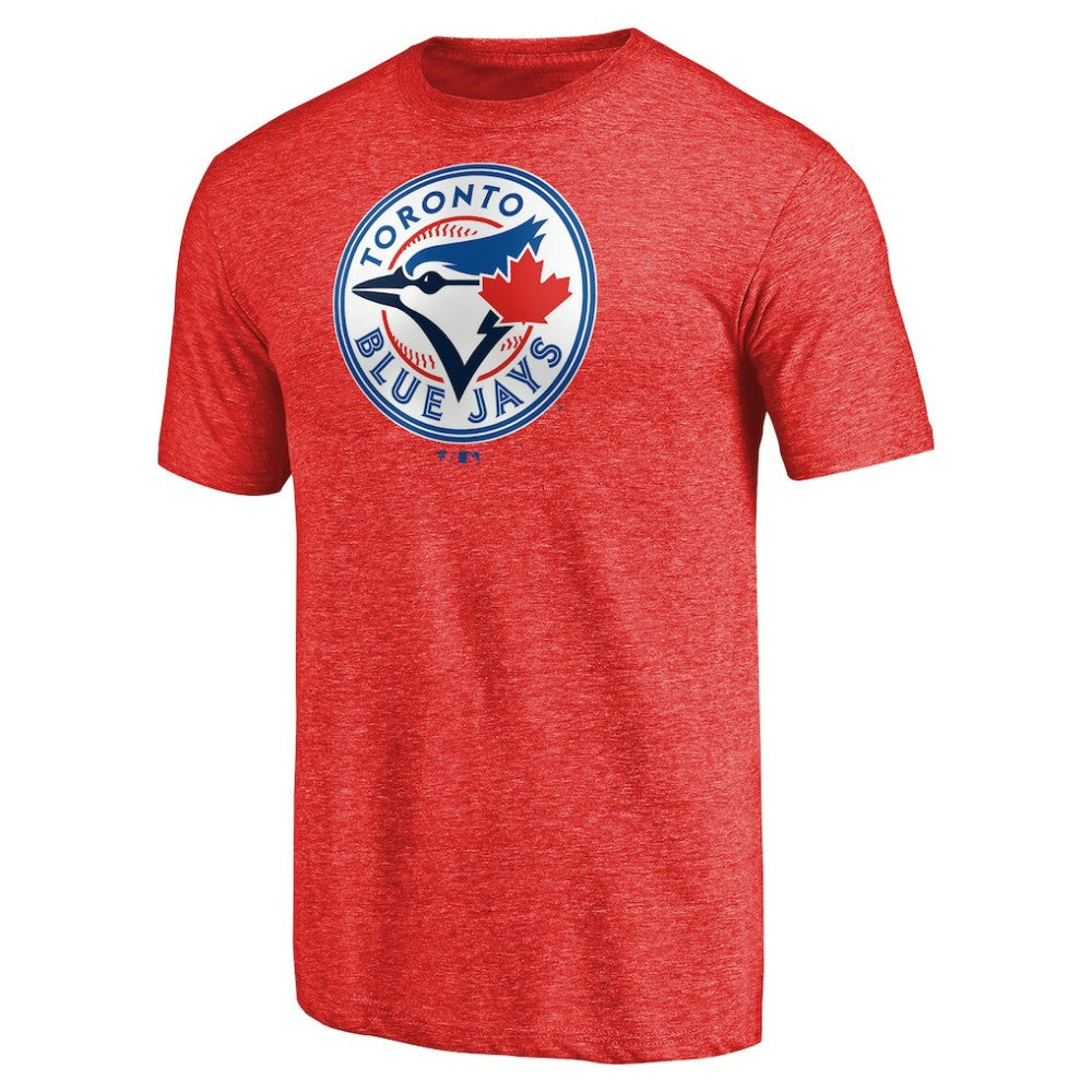 Toronto Blue Jays Team Wordmark Tri-Blend T-Shirt Red