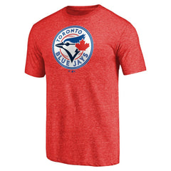Toronto Blue Jays Team Wordmark Tri-Blend T-Shirt Red