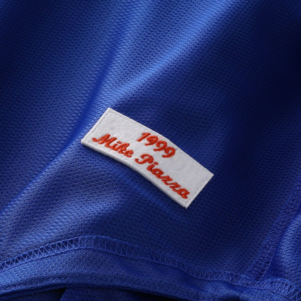 Mike Piazza New York Mets Cooperstown Collection Mesh Batting Practice Button-Up Jersey Royal