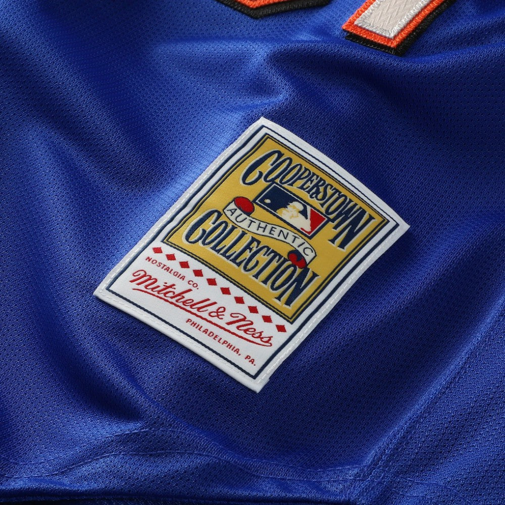 Mike Piazza New York Mets Cooperstown Collection Mesh Batting Practice Button-Up Jersey Royal