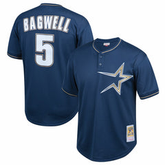 Jeff Bagwell Houston Astros Youth Cooperstown Collection Mesh Batting Practice Jersey Navy