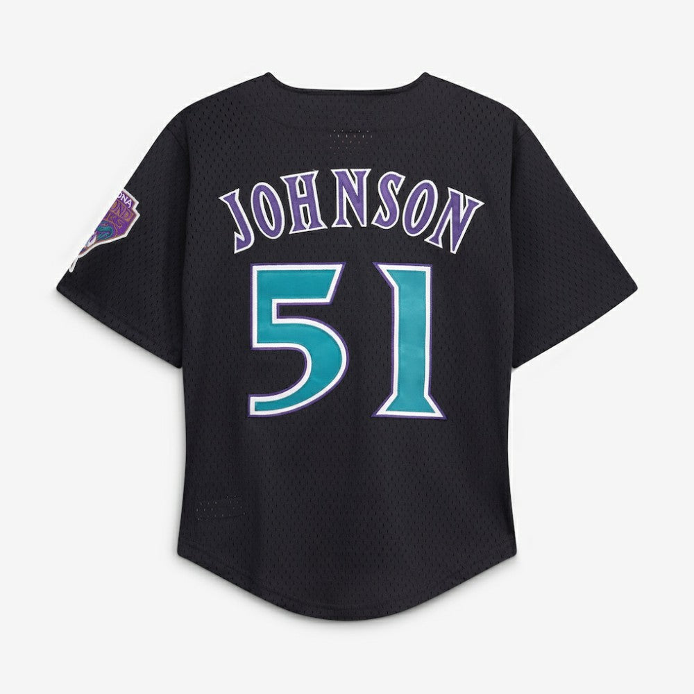 Randy Johnson Arizona Diamondbacks Youth Cooperstown Collection Mesh Batting Practice Jersey Black