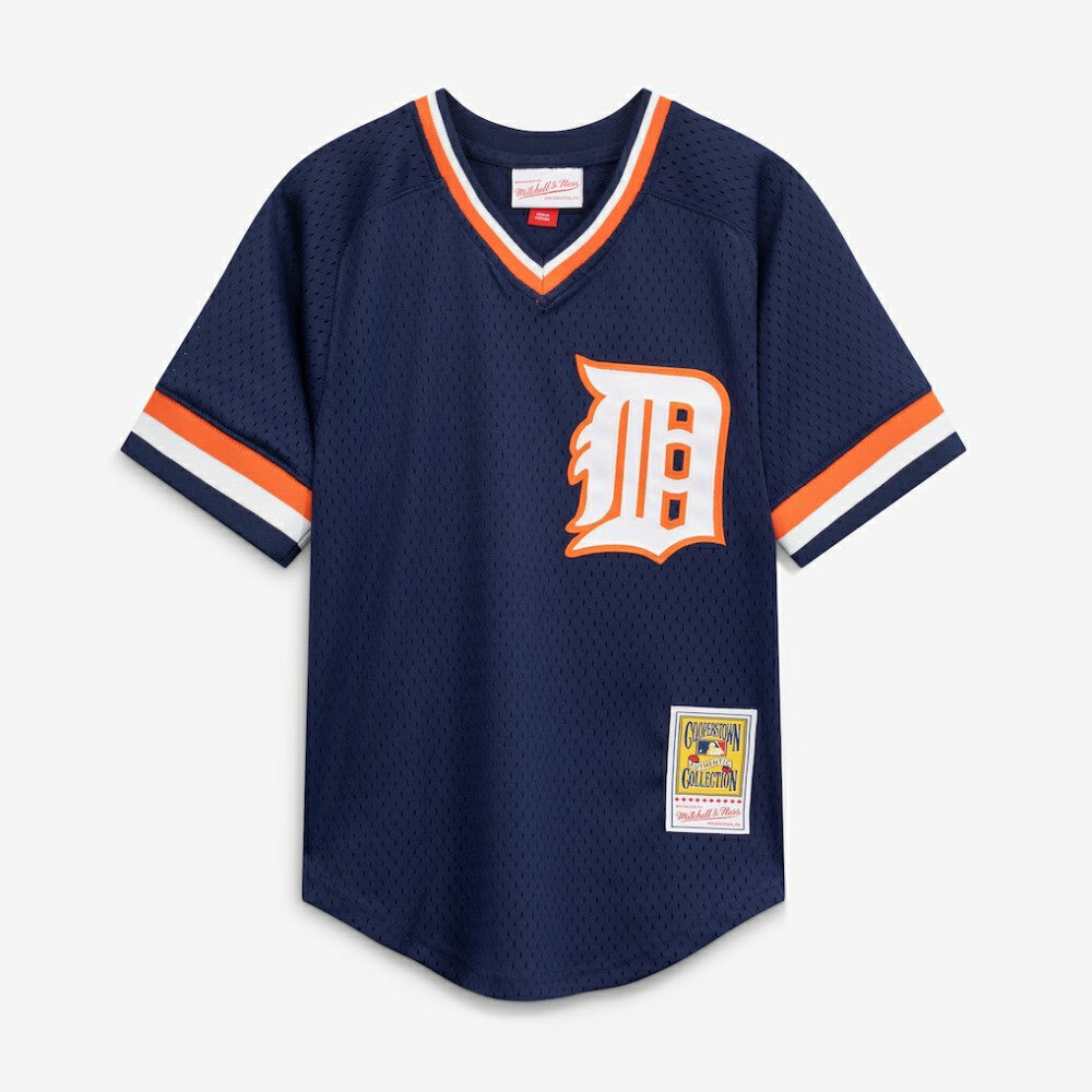 Kirk Gibson Detroit Tigers Youth Cooperstown Collection Mesh Batting Practice Jersey Navy