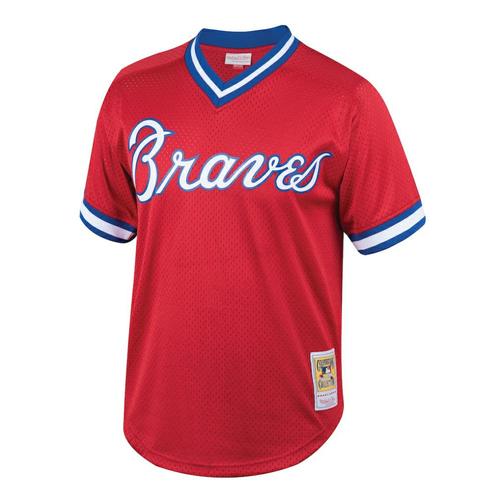 Dale Murphy Atlanta Braves Youth Cooperstown Collection Mesh Batting Practice Jersey Red