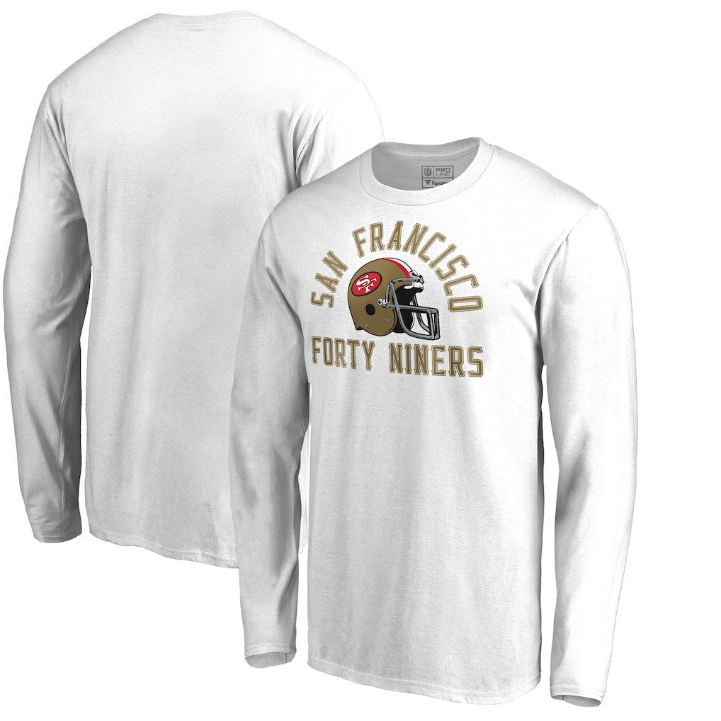 San Francisco 49ers Quinten Helmet Long Sleeve T-Shirt - White discount