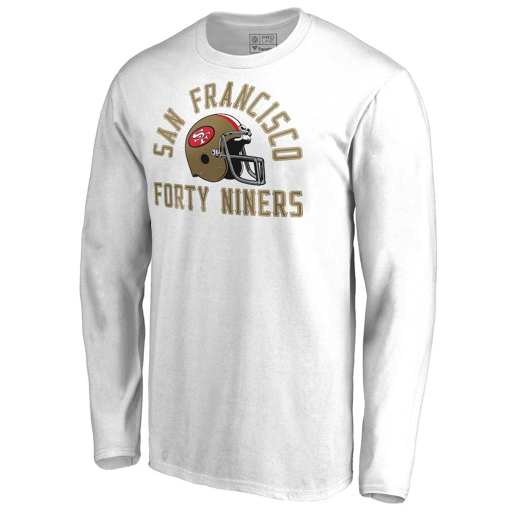San Francisco 49ers Quinten Helmet Long Sleeve T-Shirt - White discount