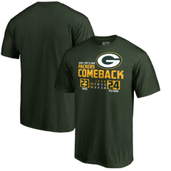 Green Bay Packers The Comeback T-Shirt - Green on sale