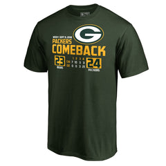 Green Bay Packers The Comeback T-Shirt - Green on sale