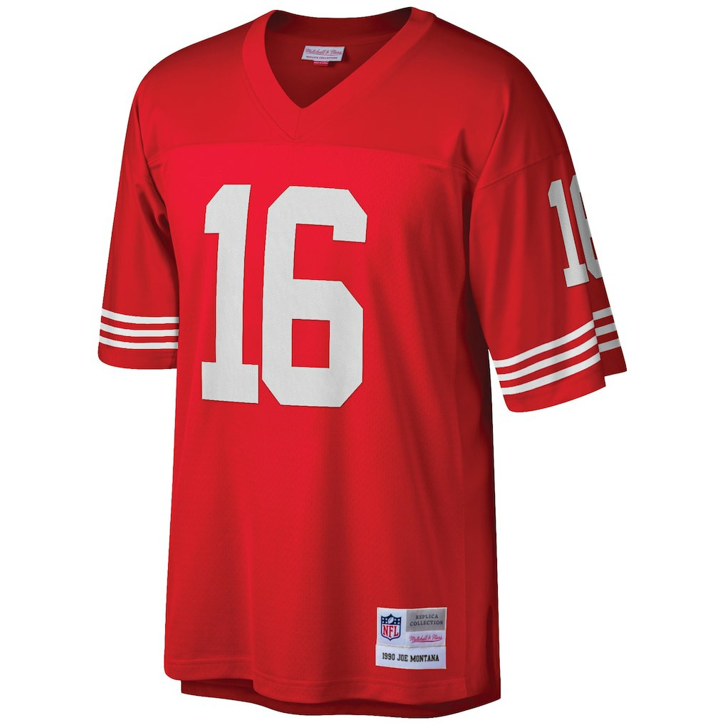Joe Montana San Francisco 49ers Big & Tall 1990 Retired Player Replica Jersey - Scarlet outlet