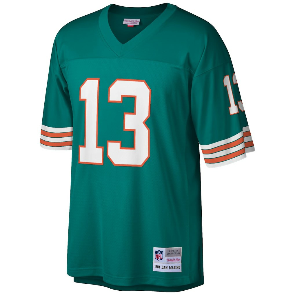 Dan Marino Miami Dolphins Big & Tall 1984 Retired Player Replica Jersey - Aqua sale