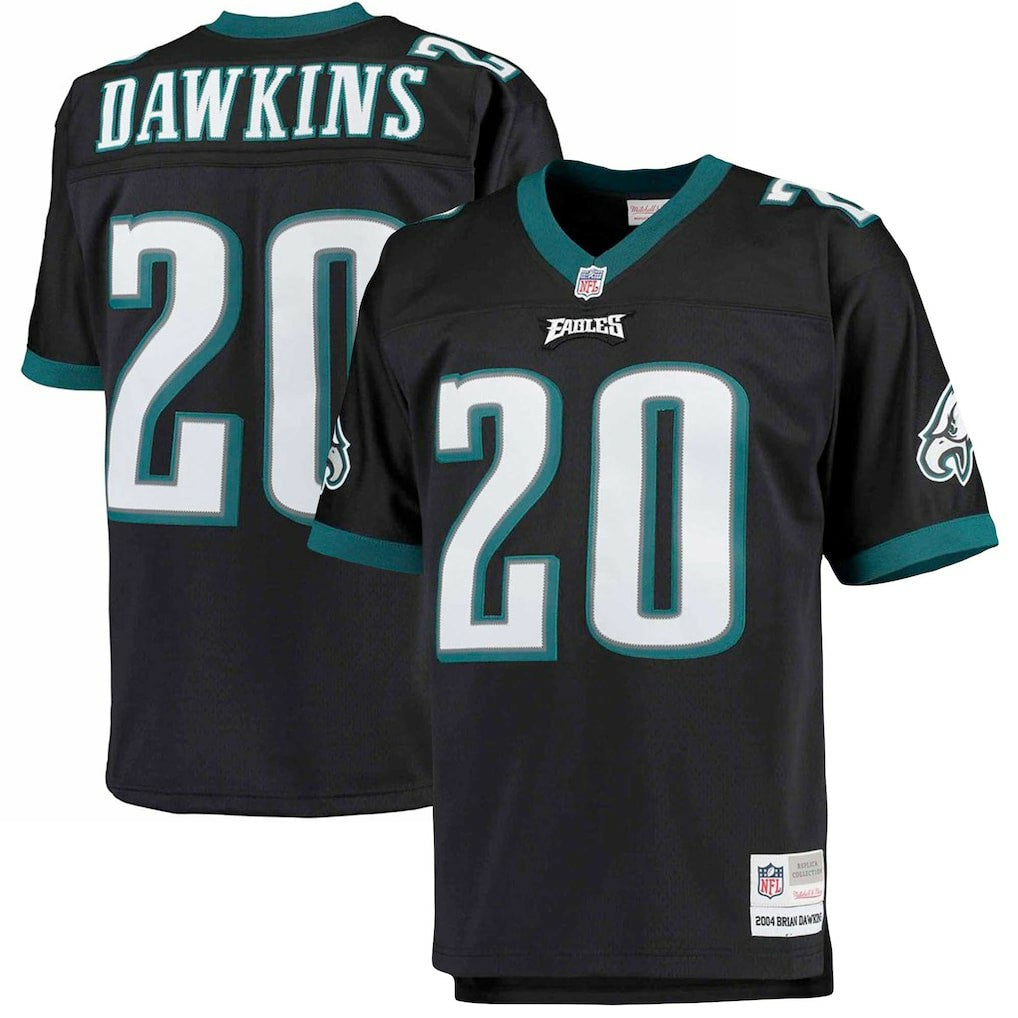 Brian Dawkins Philadelphia Eagles Big & Tall 2004 Retired Player Replica Jersey - Black for sale